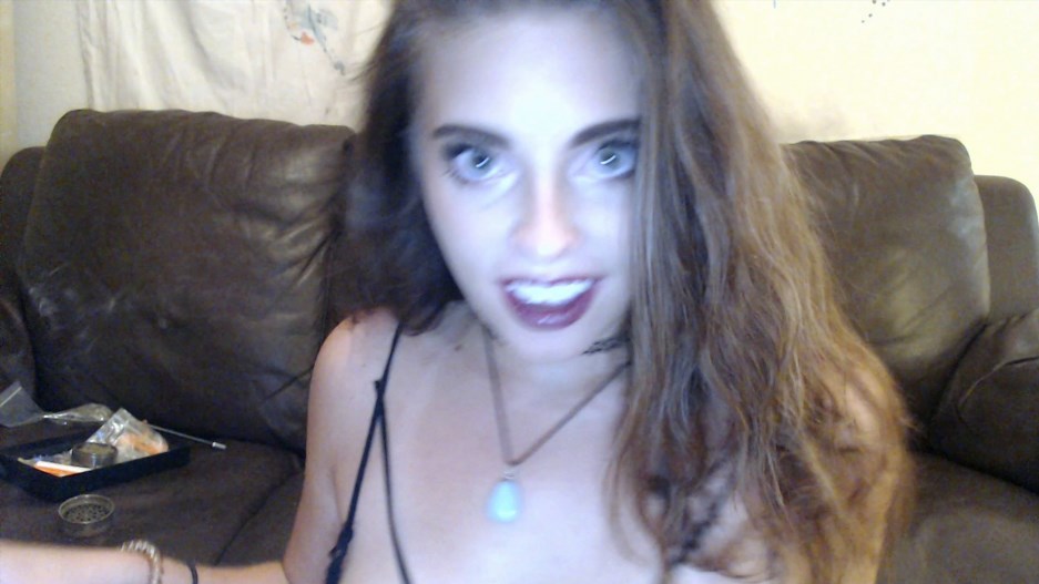 Zabrina - Hot Goofy Stoner Babe Strips and Teases